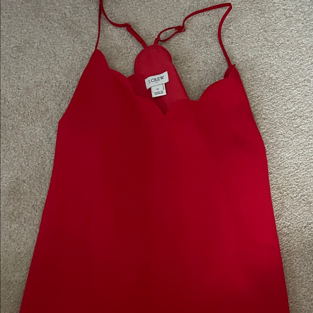 J. Crew Vibrant Red Camisole Top
